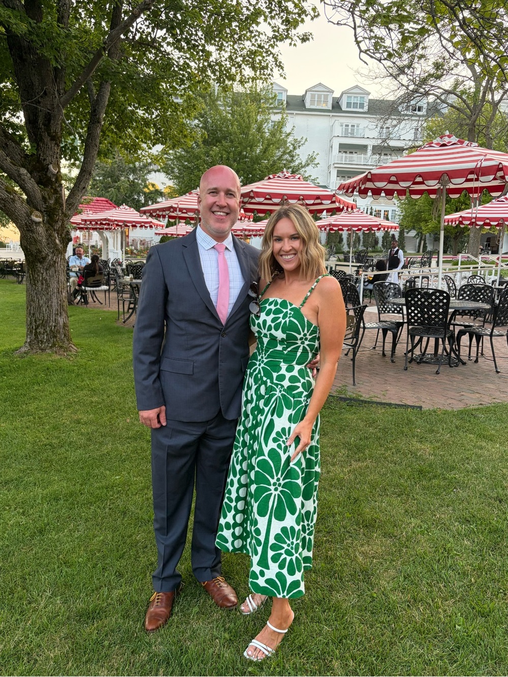Caroline Constas 💚 Floral Print Midi Dress (S) - Picture 3 of 10